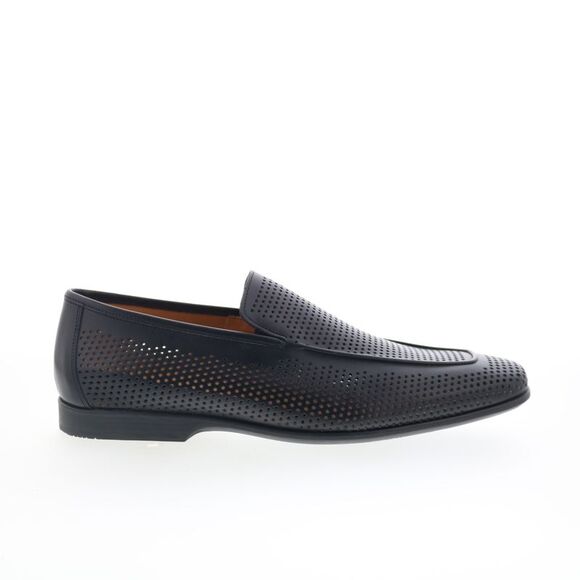 Mezlan Mens Astori Perforated Loafers Black Shoes (NWT) - Picture 1 of 4